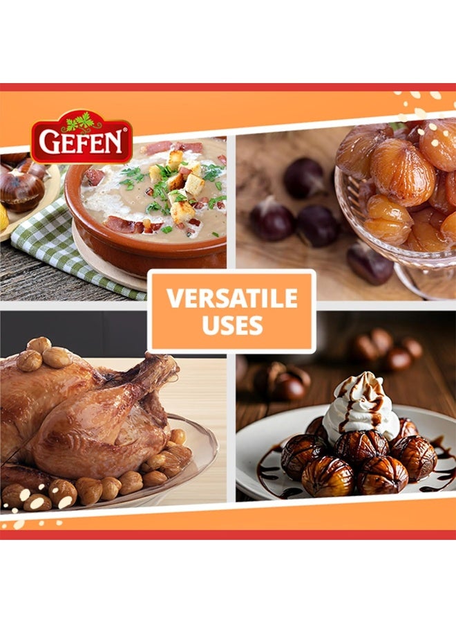 Gefen Organic Whole Peeled and Roasted Chestnuts, 5.2oz (10 Pack) | Chestnuts Peeled and Ready to Eat | Great for Cooking & Baking | Gluten Free | Kosher - Image 5